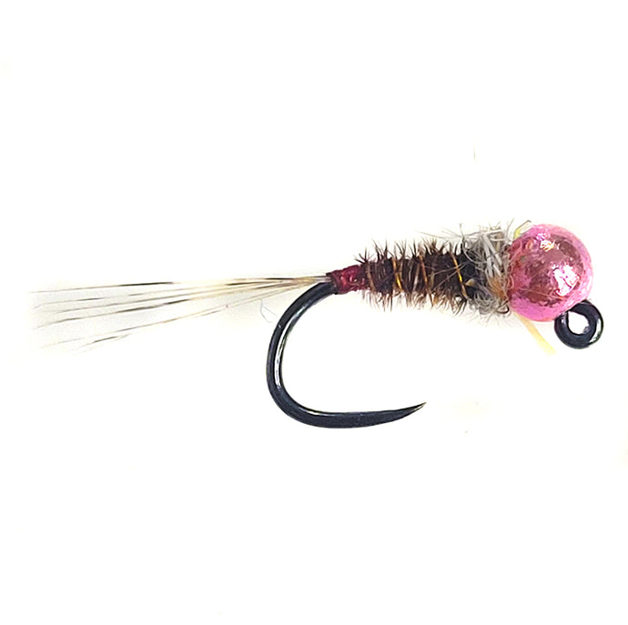 ESS98 PINK BEADED RED HOT SPOT JIG NYMPH