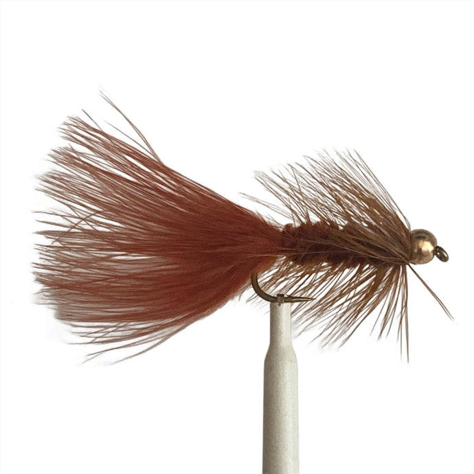 Fly Fishing Dry FLy Best Pattern Australia New Zealand Tasmania Wooly Bugger Brown Bead Head