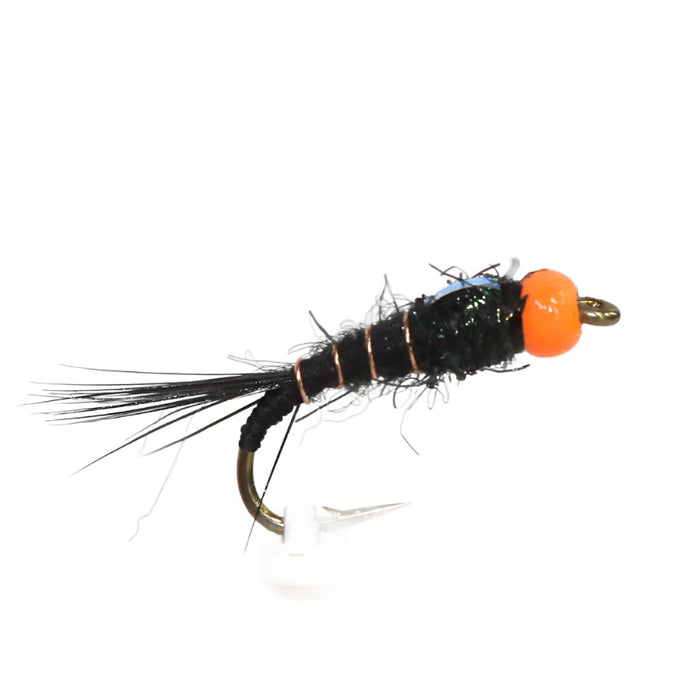 Fly Fishing Dry Fly Best Australia New Zealand Tasmania Black nymph orange bead head