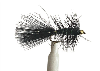 Fly Fishing Dry FLy Best Pattern Australia New Zealand Tasmania Bead Head Wooly Bugger Black