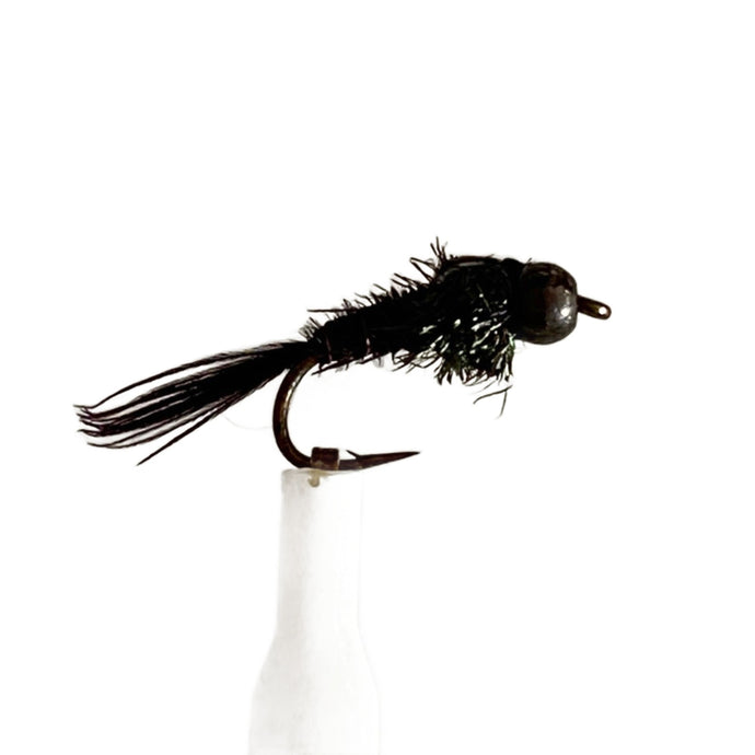 Fly Fishing Dry FLy Best Pattern Tungsten Bead Nymph Australia New Zealand Tasmania Black Tungsten Bead Head FLashback 